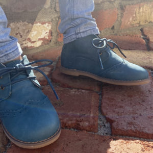 MILLER premium leather navy oxford