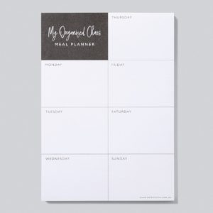 WRITE TO ME || MEAL PLANNER || MY ORGANISED CHAOS