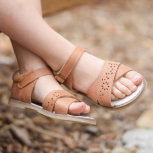 IRIS premium tan leather sandal | Toddler | Child | Youth