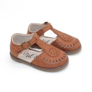 Fleur premium tan leather sandal || Toddler || Child || Youth ||