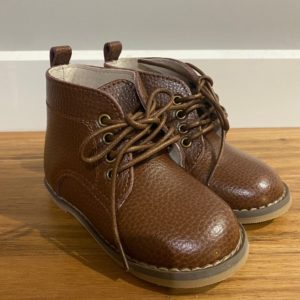 LOGAN vintage chestnut leather unisex boots