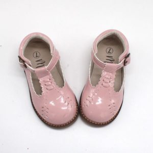 HANNAH || Patent pink leather tbar - Baby | Toddler | Child | Youth
