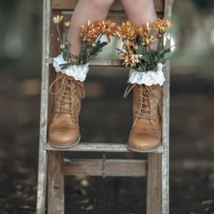 OLIVE || Vintage premium leather oxford boots - Toddler | Child | Youth